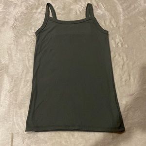 no boundaries army green tank top